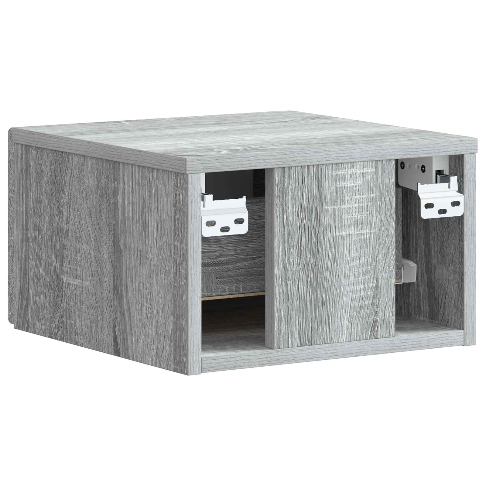 Mobiletto da notte a muro Grigio Sonoma 34,5 x 33 x 20 cm | homemem39