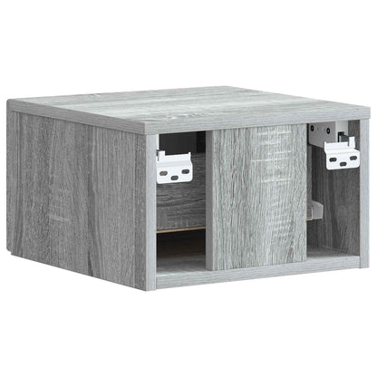 Mobiletto da notte a muro Grigio Sonoma 34,5 x 33 x 20 cm | homemem39