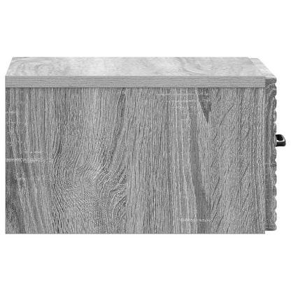 Mobiletto da notte a muro Grigio Sonoma 34,5 x 33 x 20 cm | homemem39