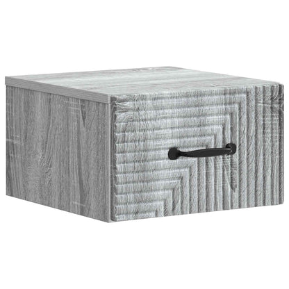 Mobiletto da notte a muro 2 pcs Grigio Sonoma 34,5 x 33 x 20 cm | homemem39