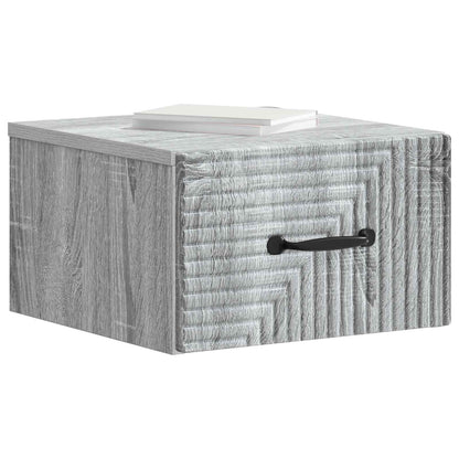 Mobiletto da notte a muro 2 pcs Grigio Sonoma 34,5 x 33 x 20 cm | homemem39