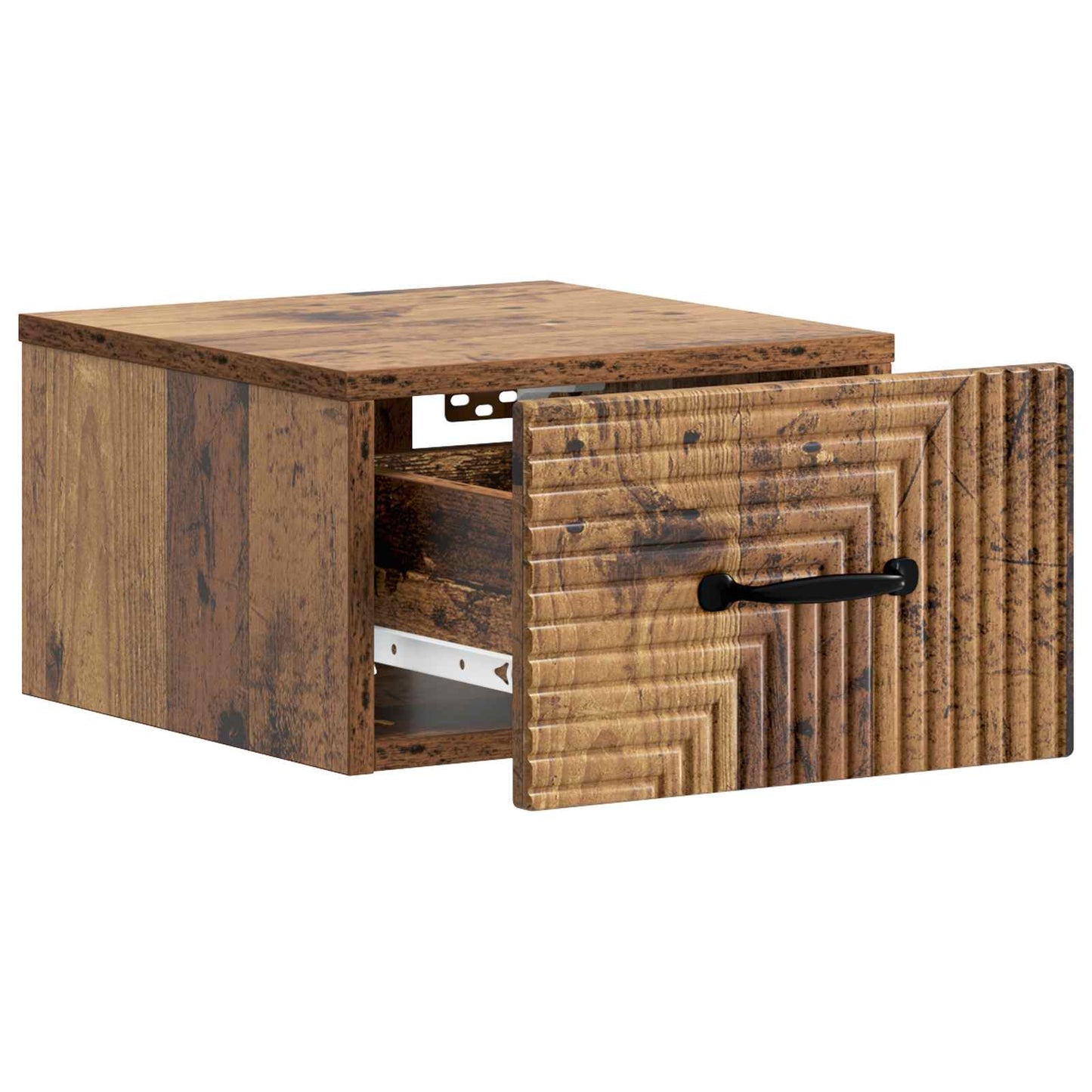 Mobiletto da notte a muro Legno antico 34,5 x 33 x 20 cm | homemem39