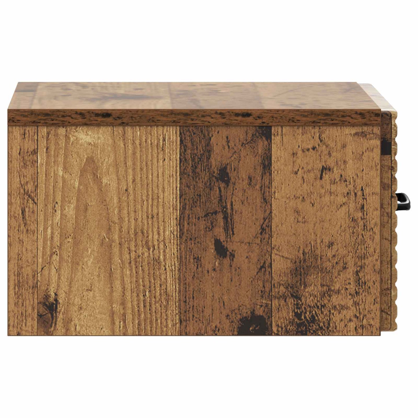 Mobiletto da notte a muro Legno antico 34,5 x 33 x 20 cm