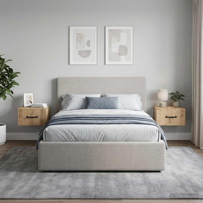 Mobiletto da notte a muro 2 pz Rovere Artigianale | homemem39