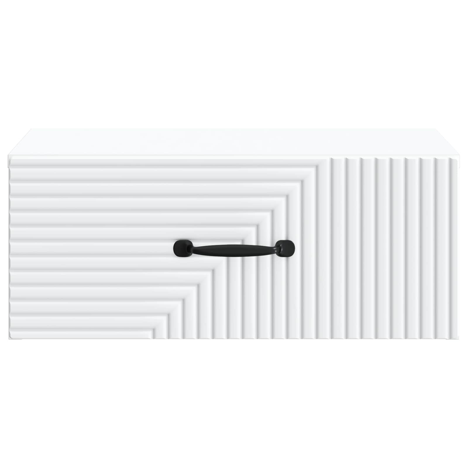 Mobiletto da notte a muro con cassetto Bianco 49 x 34,5 x 20 cm | homemem39