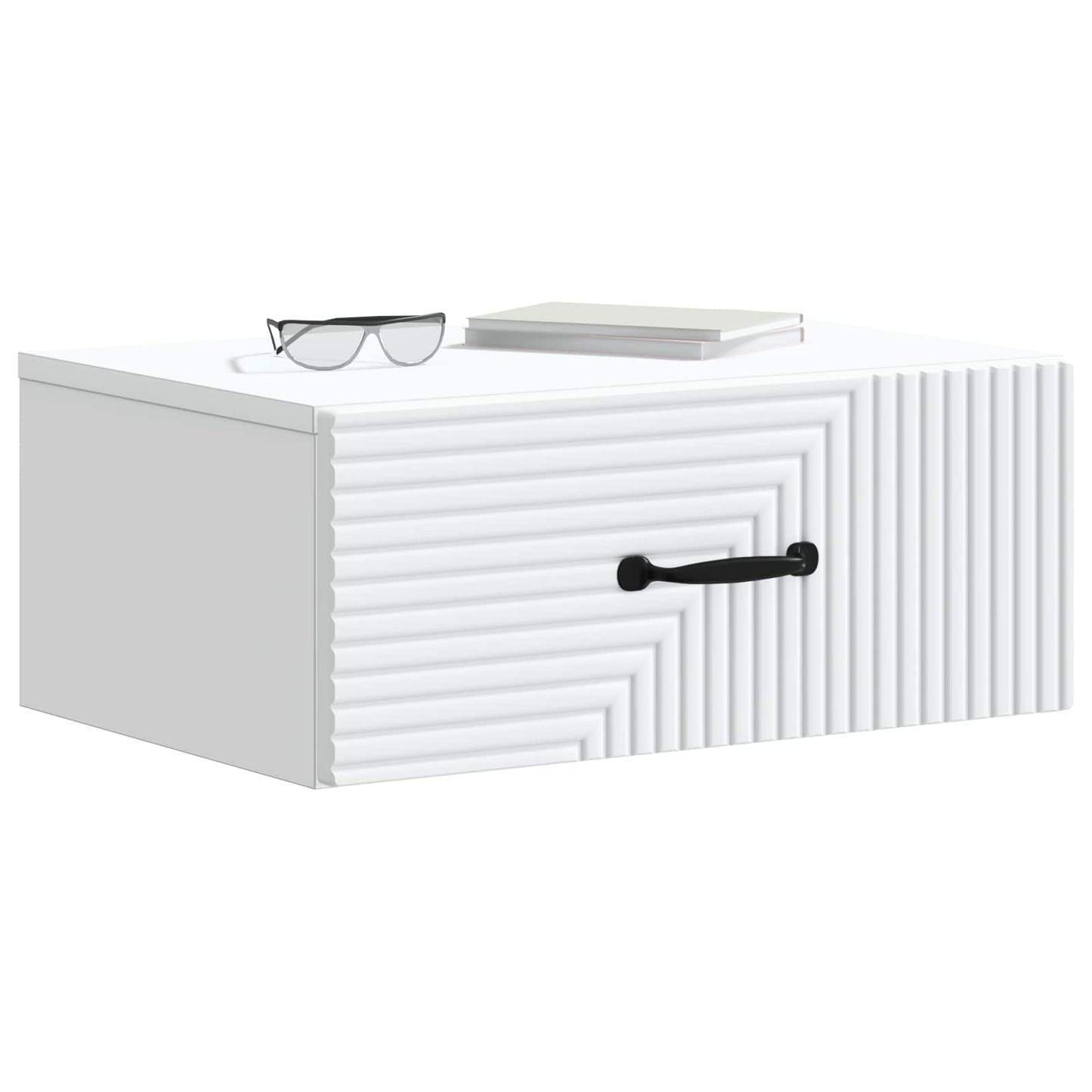 Mobiletto da notte a muro 2 pcs Bianco 49 x 34,5 x 20 cm | homemem39