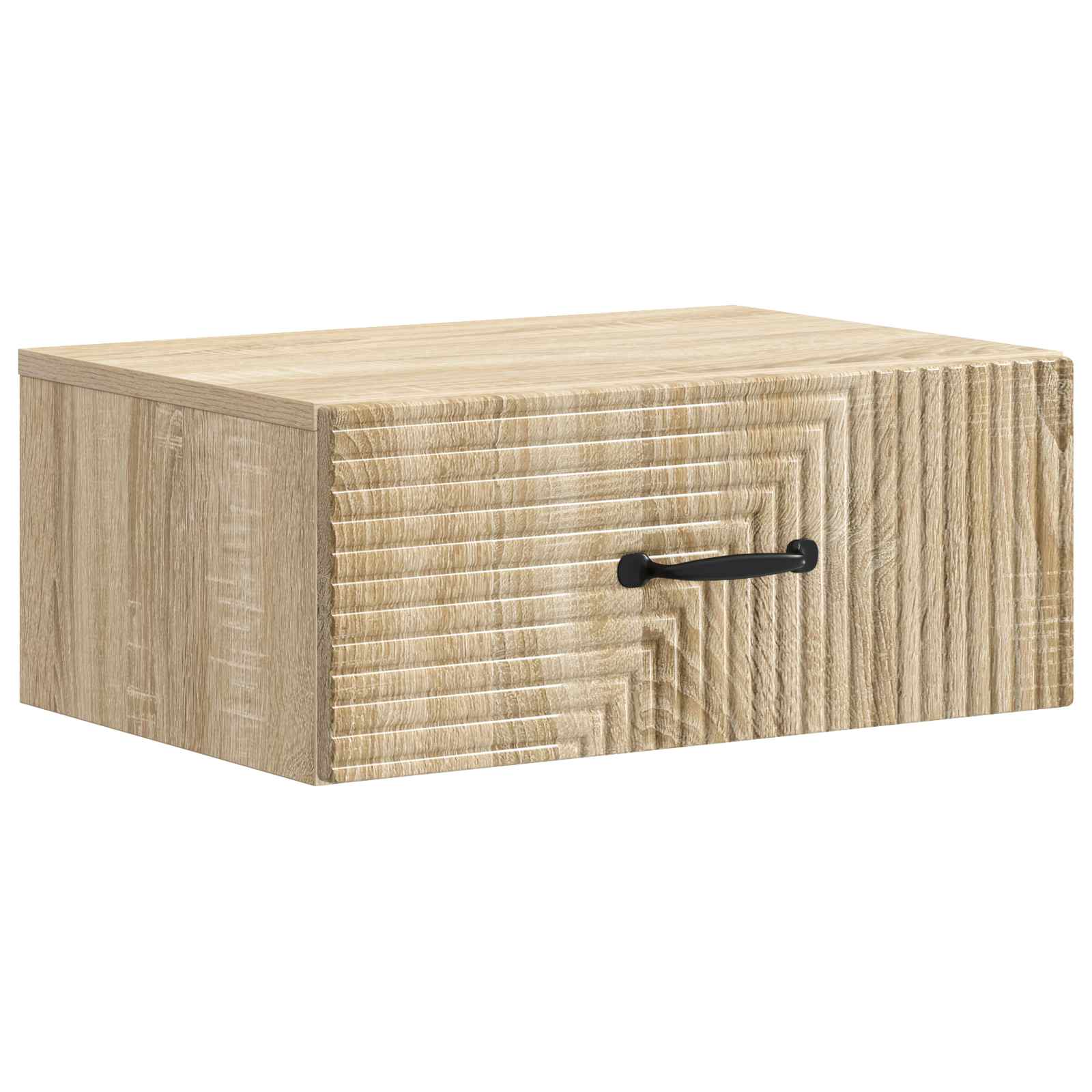 Mobiletto da notte a muro Rovere Sonoma 49 x 34,5 x 20 cm | homemem39