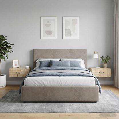 Mobiletto da notte a muro 2 pz Rovere Sonoma 49 x 34,5 x 20 cm