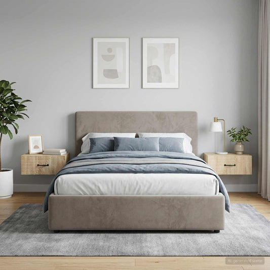 Mobiletto da notte a muro 2 pcs Rovere Sonoma 49 x 34,5 x 20 cm