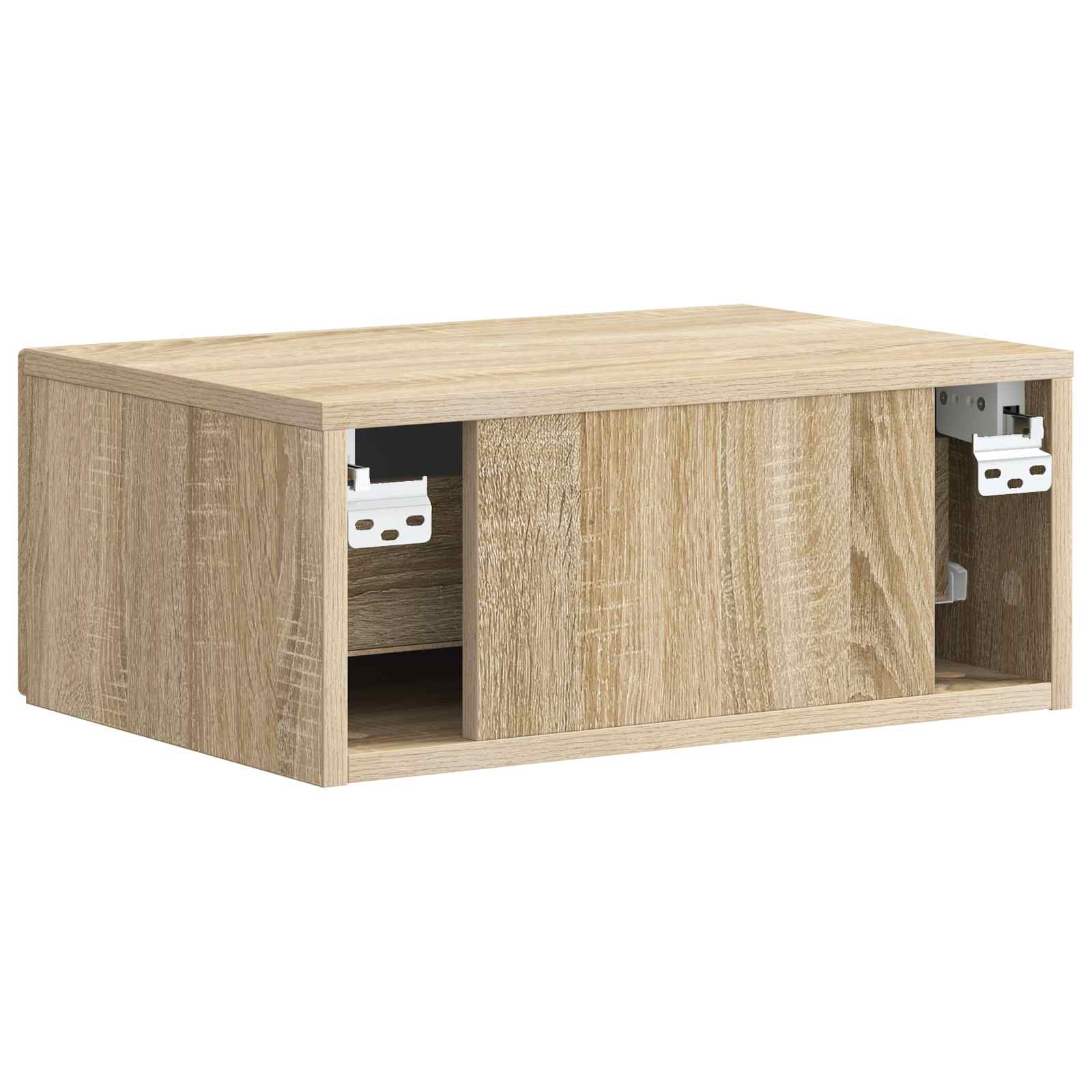 Mobiletto da notte a muro 2 pcs Rovere Sonoma 49 x 34,5 x 20 cm | homemem39