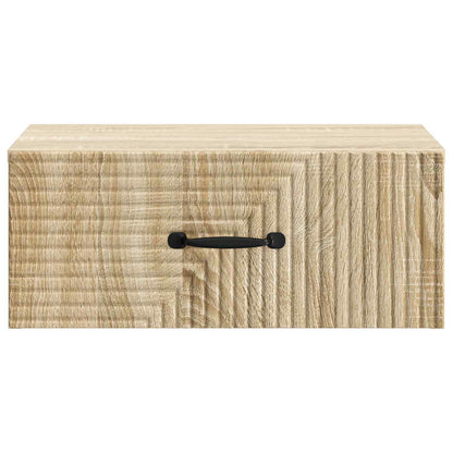 Mobiletto da notte a muro 2 pcs Rovere Sonoma 49 x 34,5 x 20 cm | homemem39