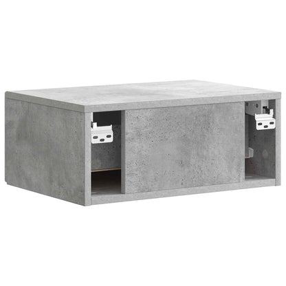 Mobiletto da notte a muro Grigio Cemento 49 x 34,5 x 20 cm | homemem39