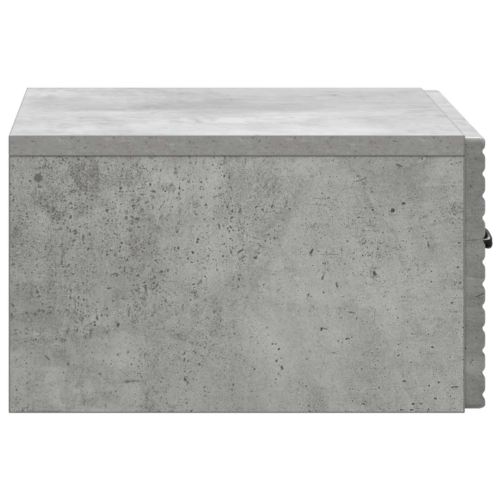 Mobiletto da notte a muro Grigio Cemento 49 x 34,5 x 20 cm | homemem39