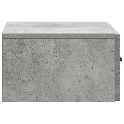 Mobiletto da notte a muro Grigio Cemento 49 x 34,5 x 20 cm | homemem39