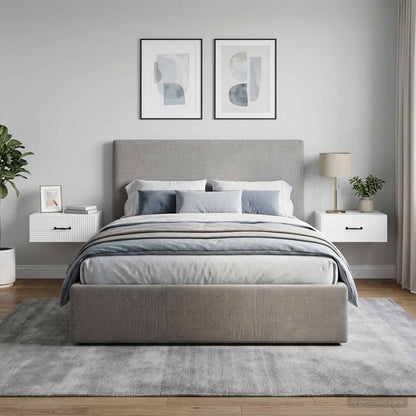 Mobiletto da notte a muro 2 pcs Bianco Lucido 49 x 34,5 x 20 cm | homemem39