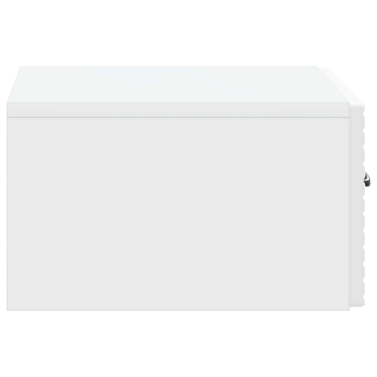 Mobiletto da notte a muro 2 pcs Bianco Lucido 49 x 34,5 x 20 cm | homemem39