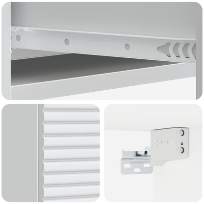 Tavolino da Parete Laterale Bianco 59 x 34,5 x 17 cm | homemem39