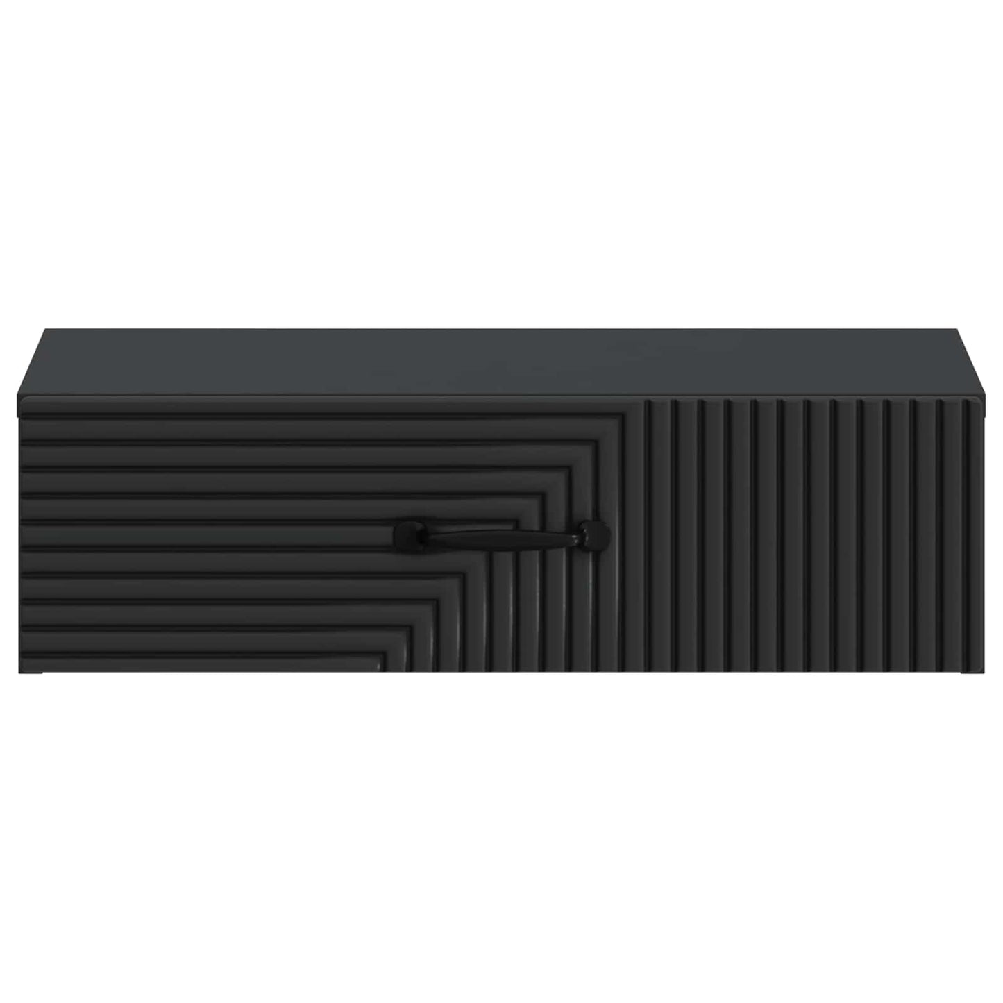 Tavolino da Parete Laterale Nero 59 x 34,5 x 17 cm | homemem39