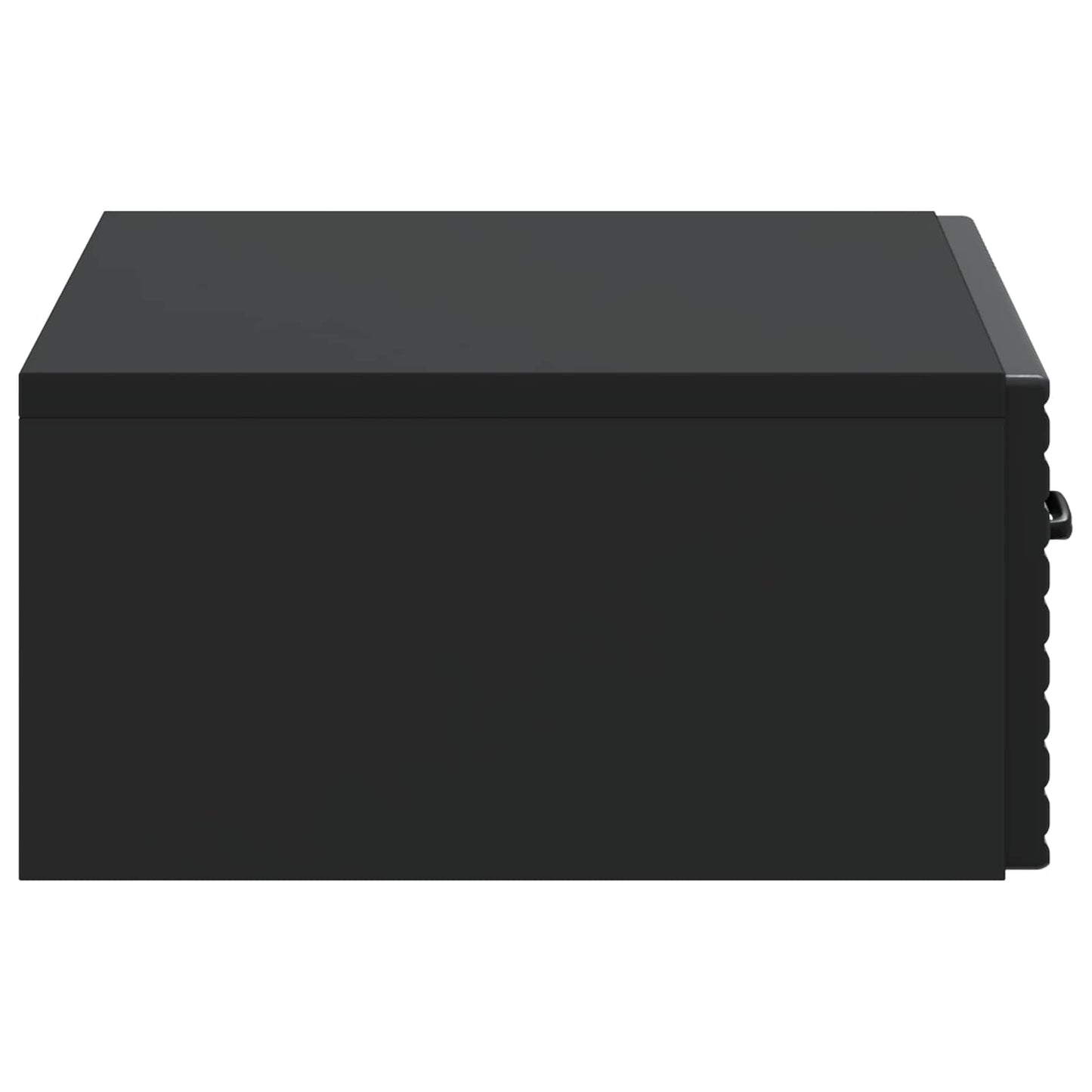 Tavolino da Parete Laterale Nero 59 x 34,5 x 17 cm | homemem39