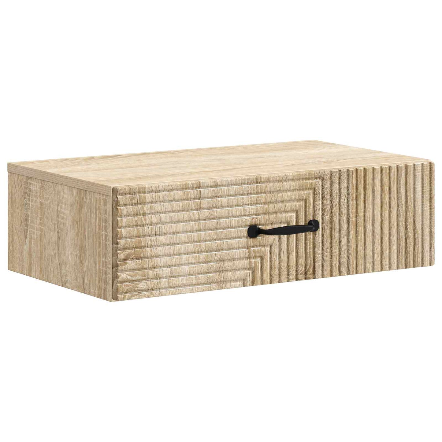 Tavolino da Parete Laterale 59 x 34,5 x 17 cm Rovere Sonoma - homemem39