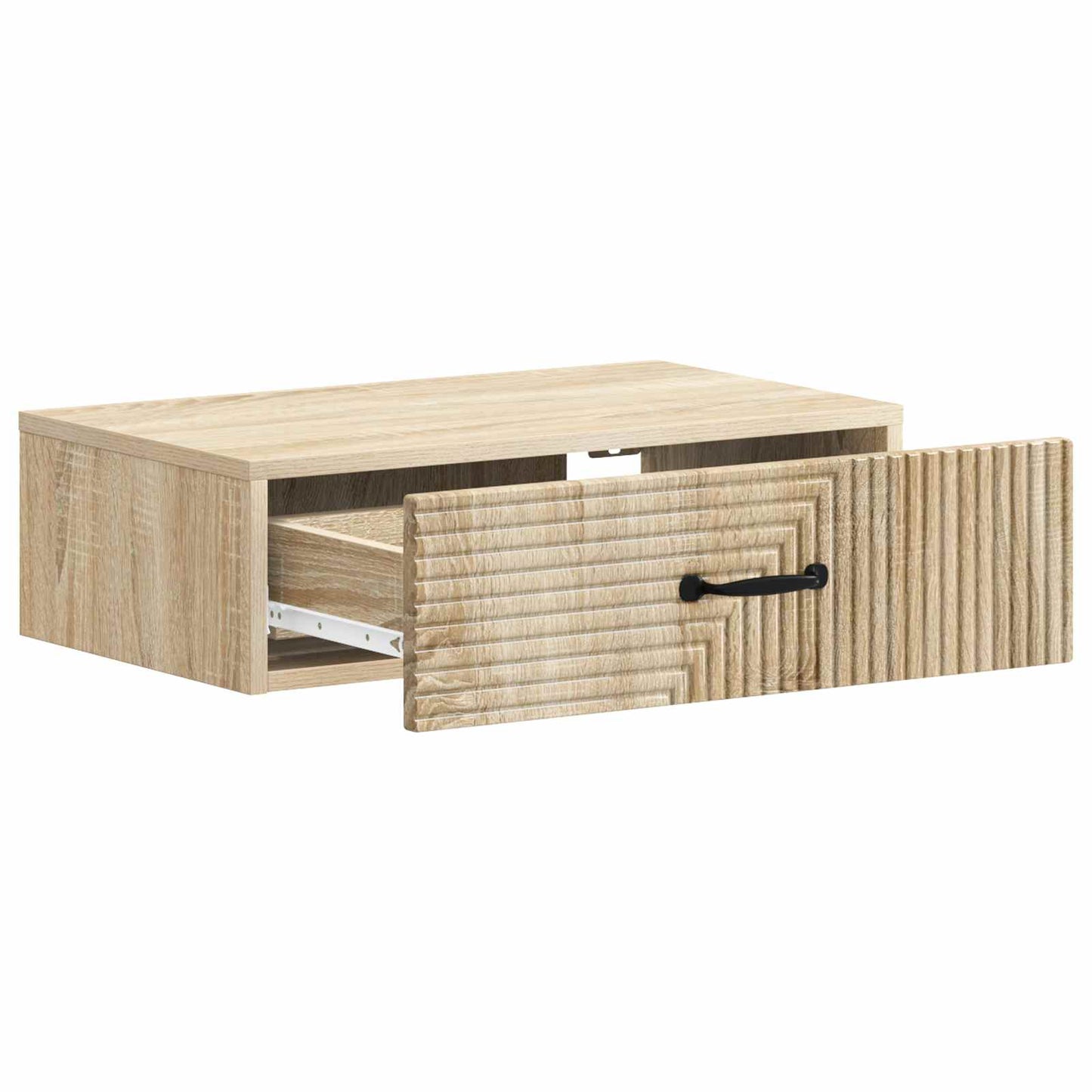 Tavolino da Parete Laterale Rovere Sonoma 59 x 34,5 x 17 cm | homemem39