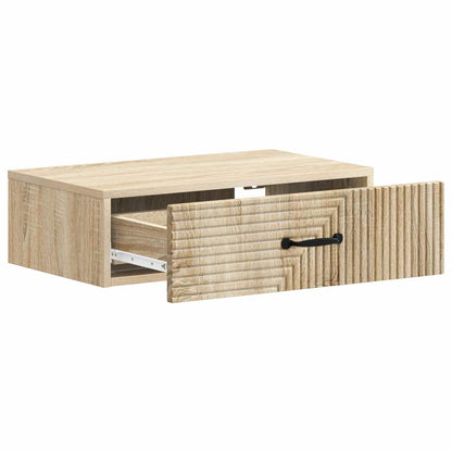 Tavolino da Parete Laterale Rovere Sonoma 59 x 34,5 x 17 cm | homemem39