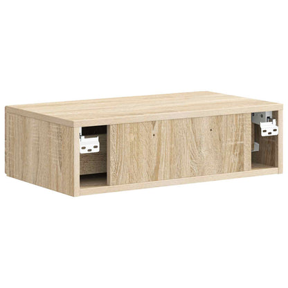Tavolino da Parete Laterale Rovere Sonoma 59 x 34,5 x 17 cm | homemem39
