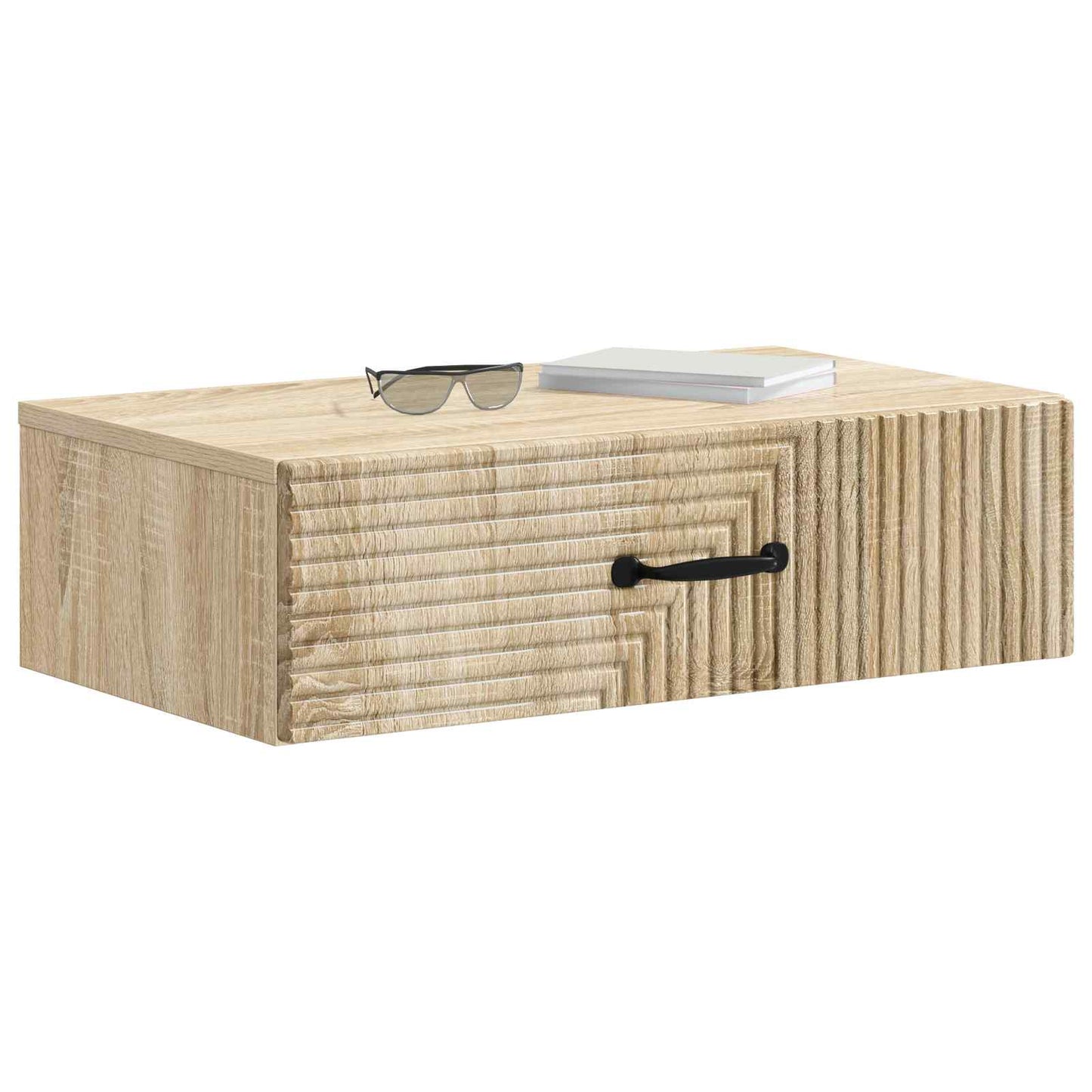 Tavolino da Parete Laterale Rovere Sonoma 59 x 34,5 x 17 cm | homemem39