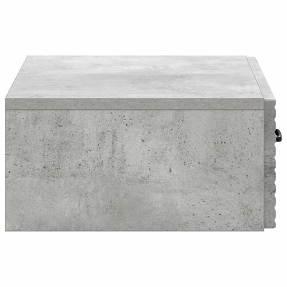 Tavolino da Parete Laterale Grigio Cemento 59 x 34,5 x 17 cm | homemem39
