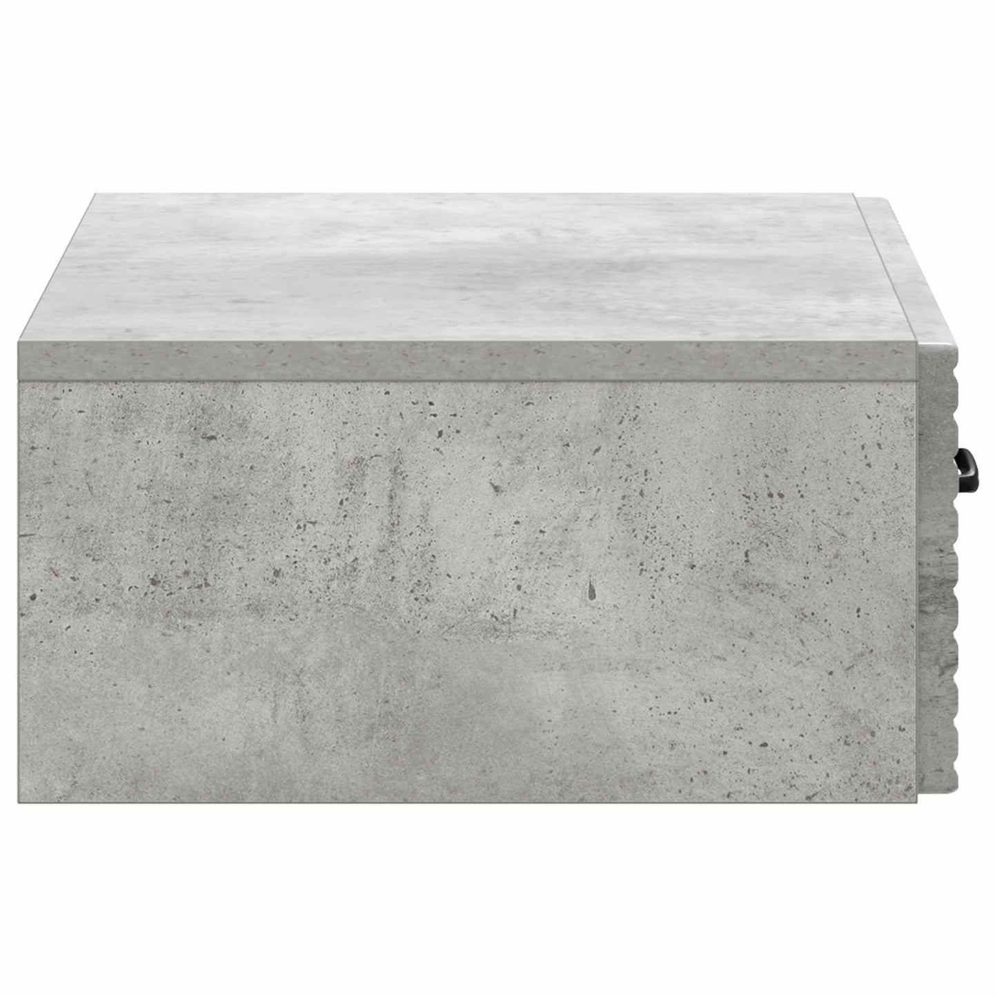 Tavolino da Parete Laterale Grigio Cemento 59 x 34,5 x 17 cm