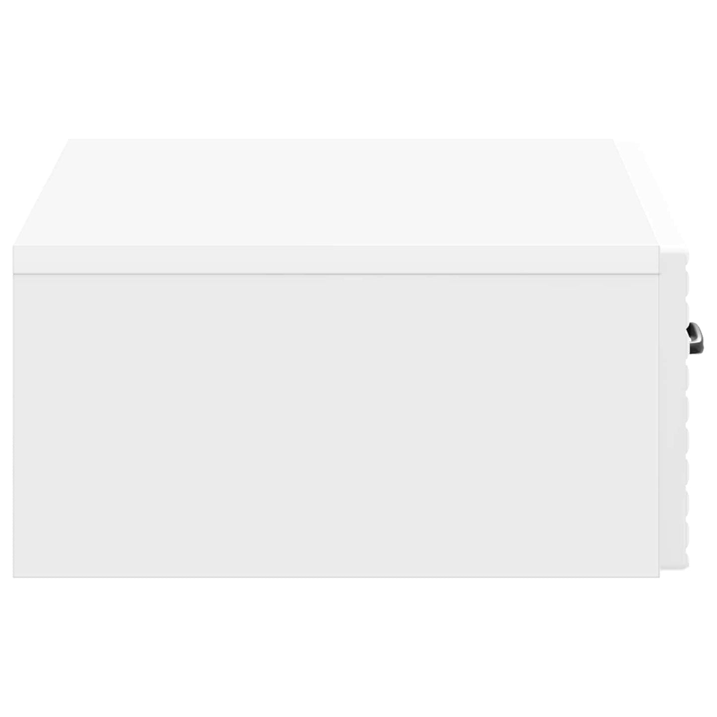 Tavolino da Parete Laterale Bianco Lucido 59 x 34,5 x 17 cm | homemem39