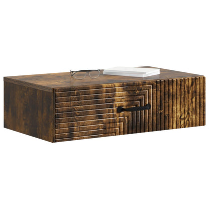Tavolino da Parete Laterale Rovere Fumo 59 x 34,5 x 17 cm | homemem39