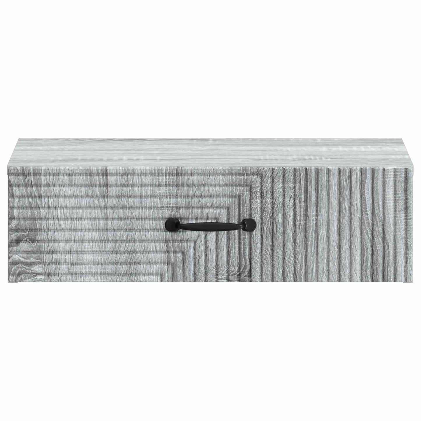 Tavolino da Parete Laterale Grigio Sonoma 59 x 34,5 x 17 cm
