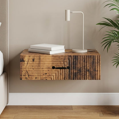 Tavolino da Parete Laterale Legno antico 59 x 34,5 x 17 cm