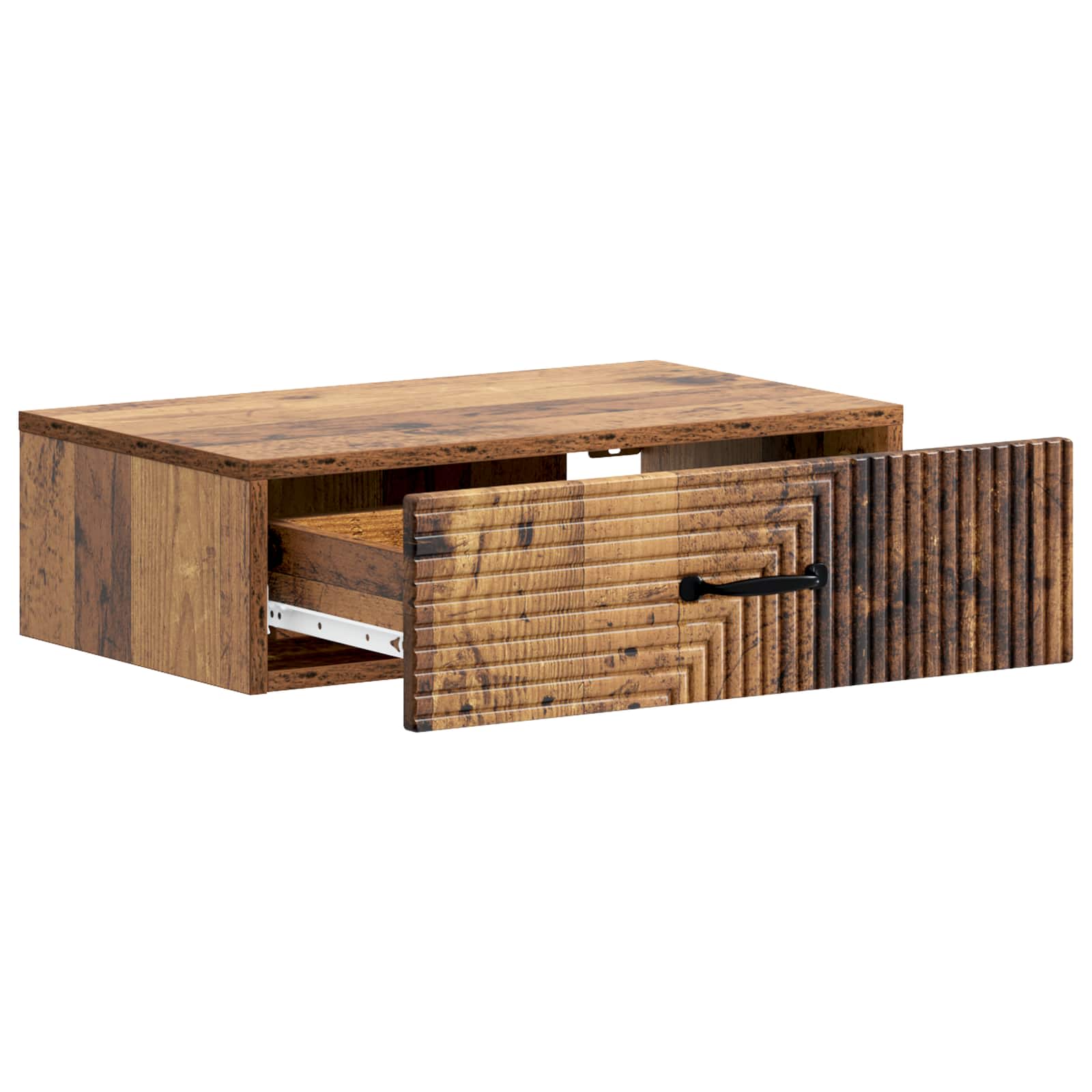 Tavolino da Parete Laterale Legno antico 59 x 34,5 x 17 cm | homemem39