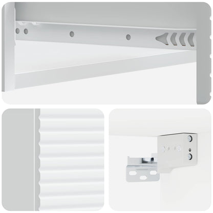 Tavolino da Parete Laterale Bianco 87,5 x 34,5 x 17 cm | homemem39