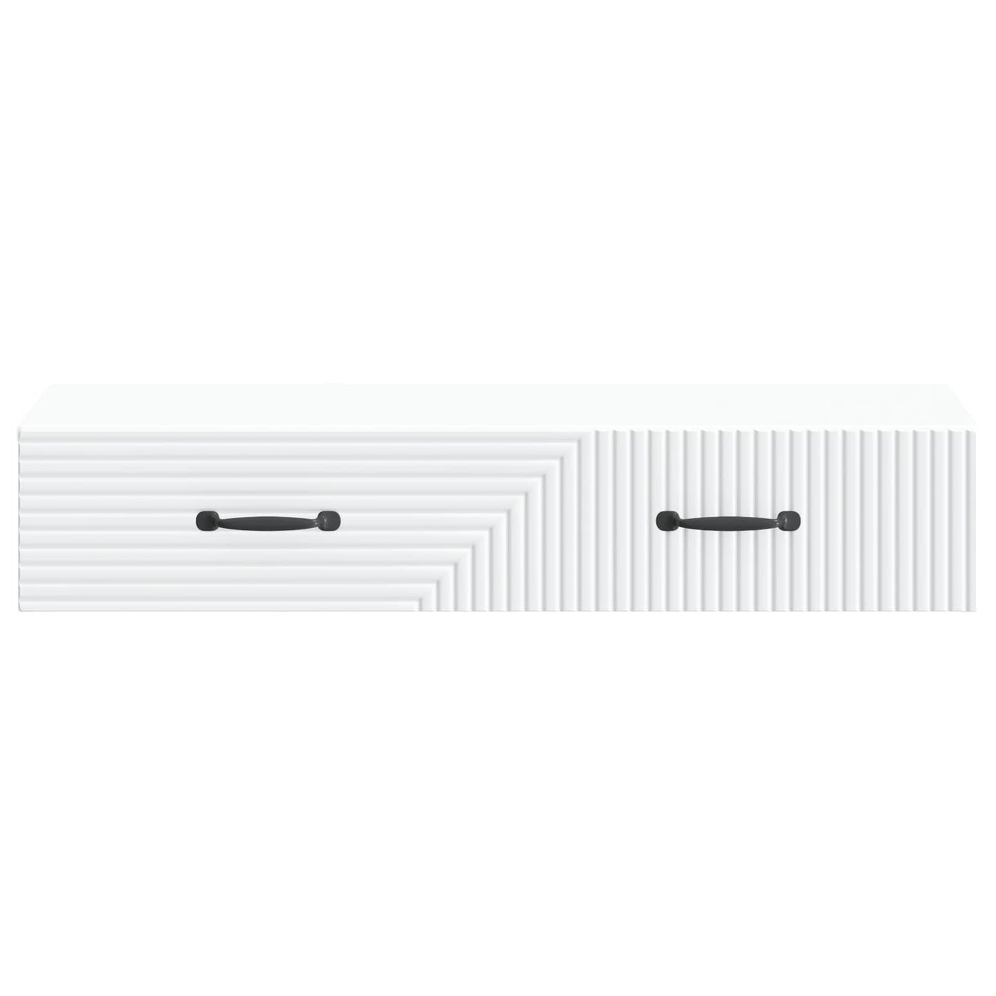 Tavolino da Parete Laterale Bianco 87,5 x 34,5 x 17 cm