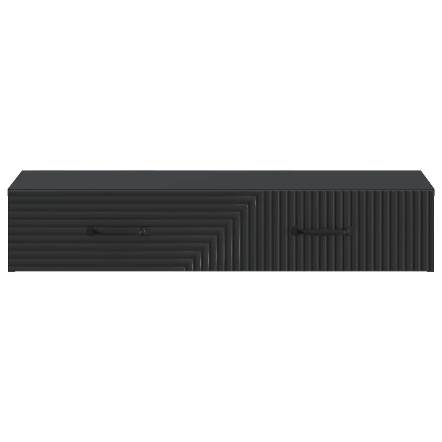 Tavolino da Parete Laterale Nero 87,5 x 34,5 x 17 cm | homemem39