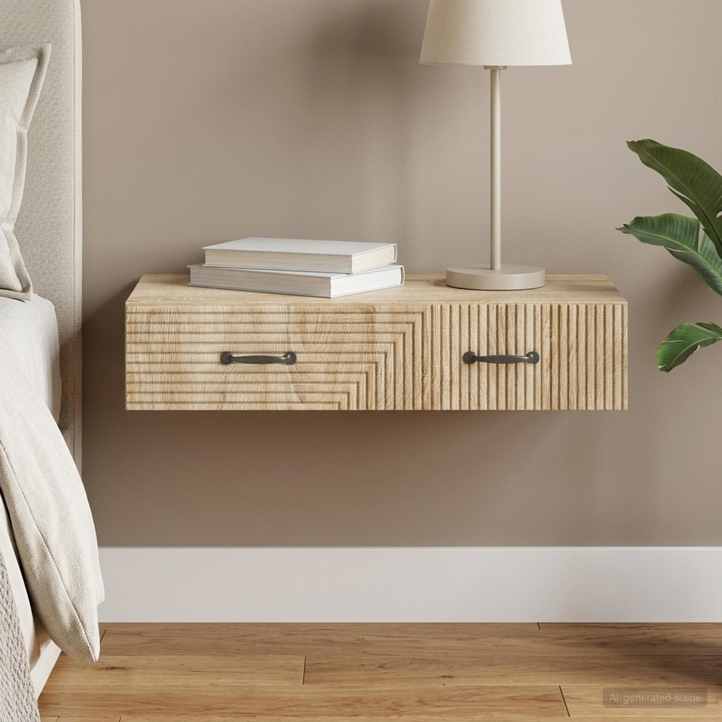 Tavolino da Parete Laterale 87,5 x 34,5 x 17 cm Rovere Sonoma - homemem39