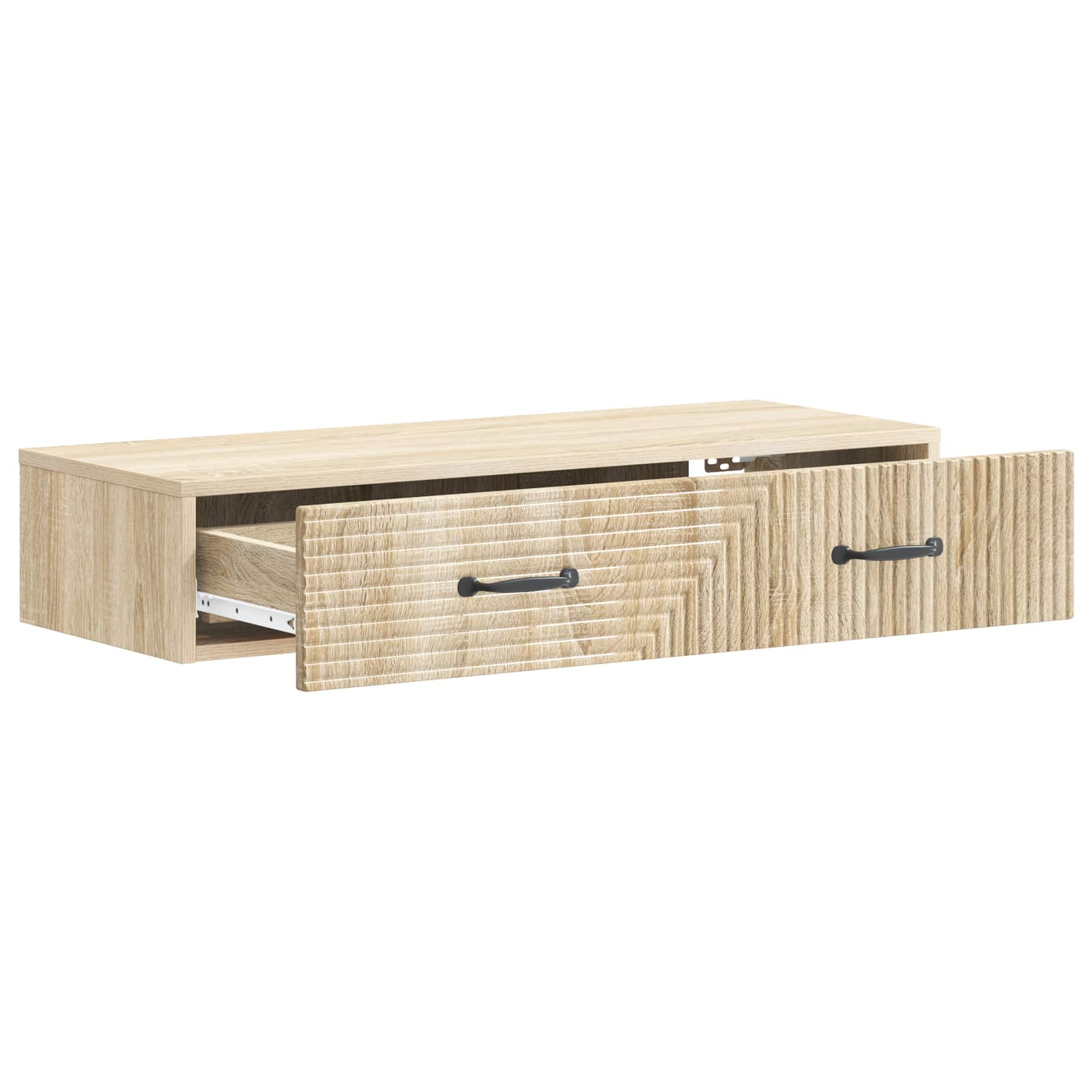 Tavolino da Parete Laterale Rovere Sonoma 87,5 x 34,5 x 17 cm | homemem39