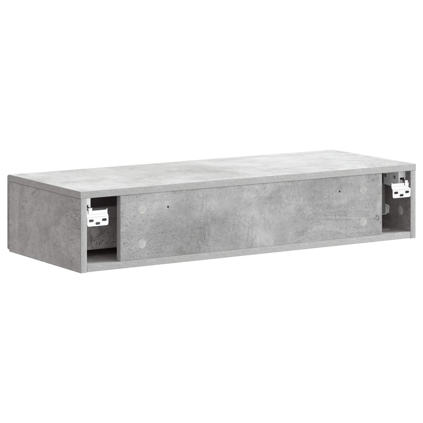 Tavolino da Parete Laterale Grigio Cemento 87,5 x 34,5 x 17 cm | homemem39