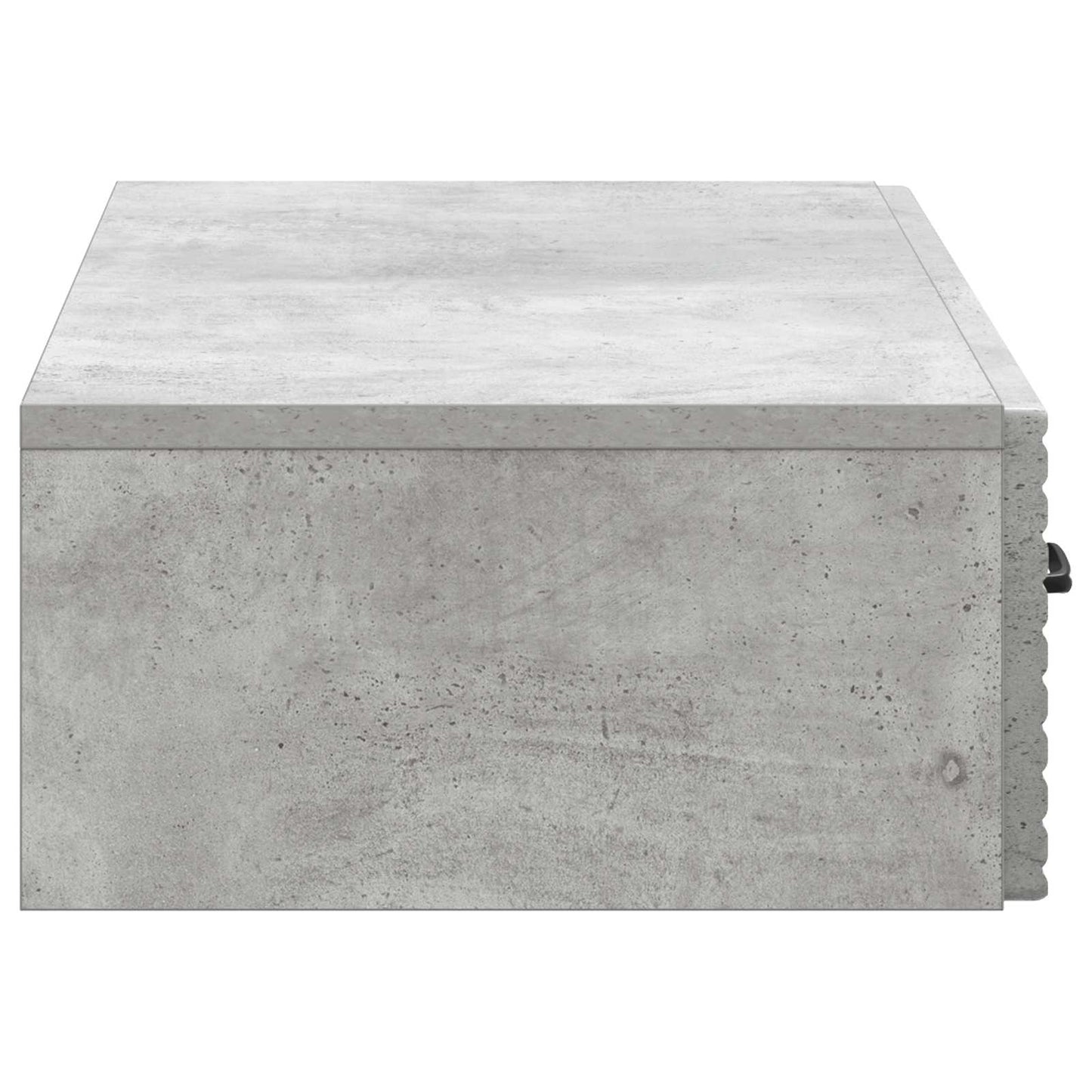 Tavolino da Parete Laterale Grigio Cemento 87,5 x 34,5 x 17 cm | homemem39