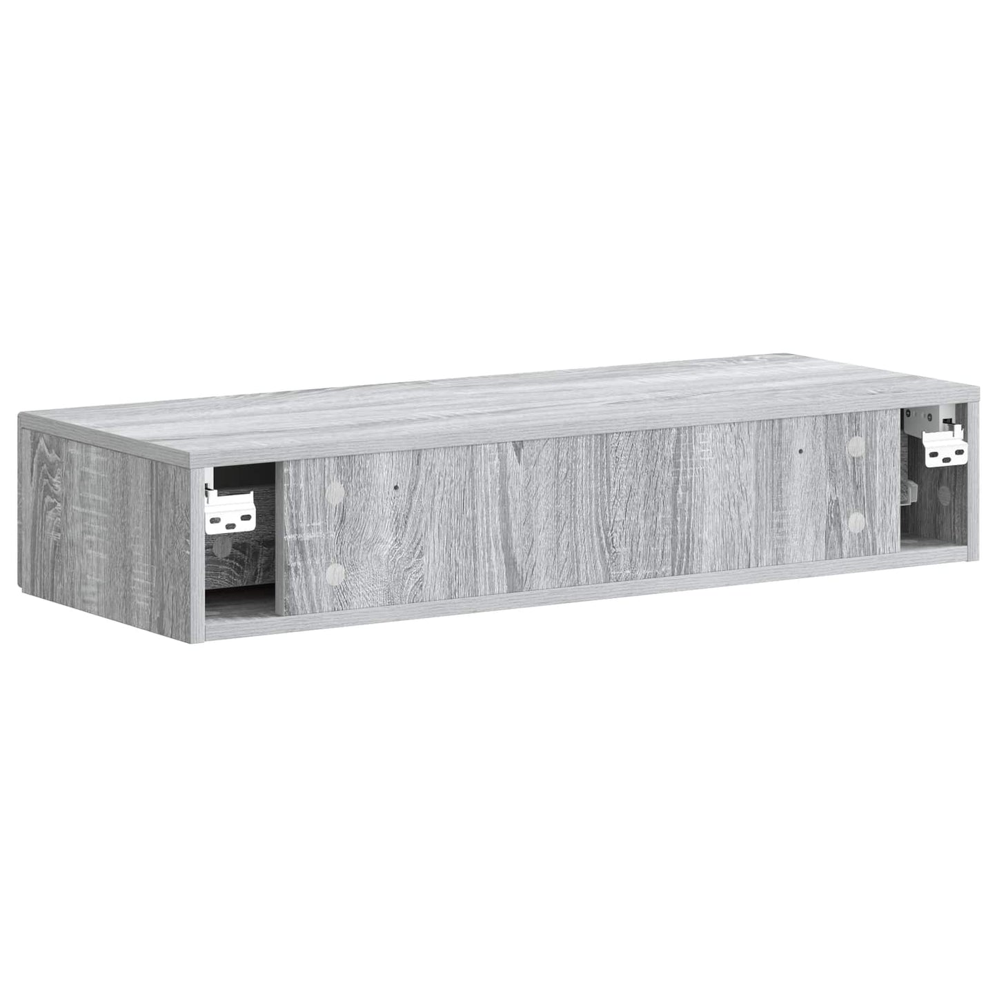 Tavolino da Parete Laterale Grigio Sonoma 87,5 x 34,5 x 17 cm | homemem39