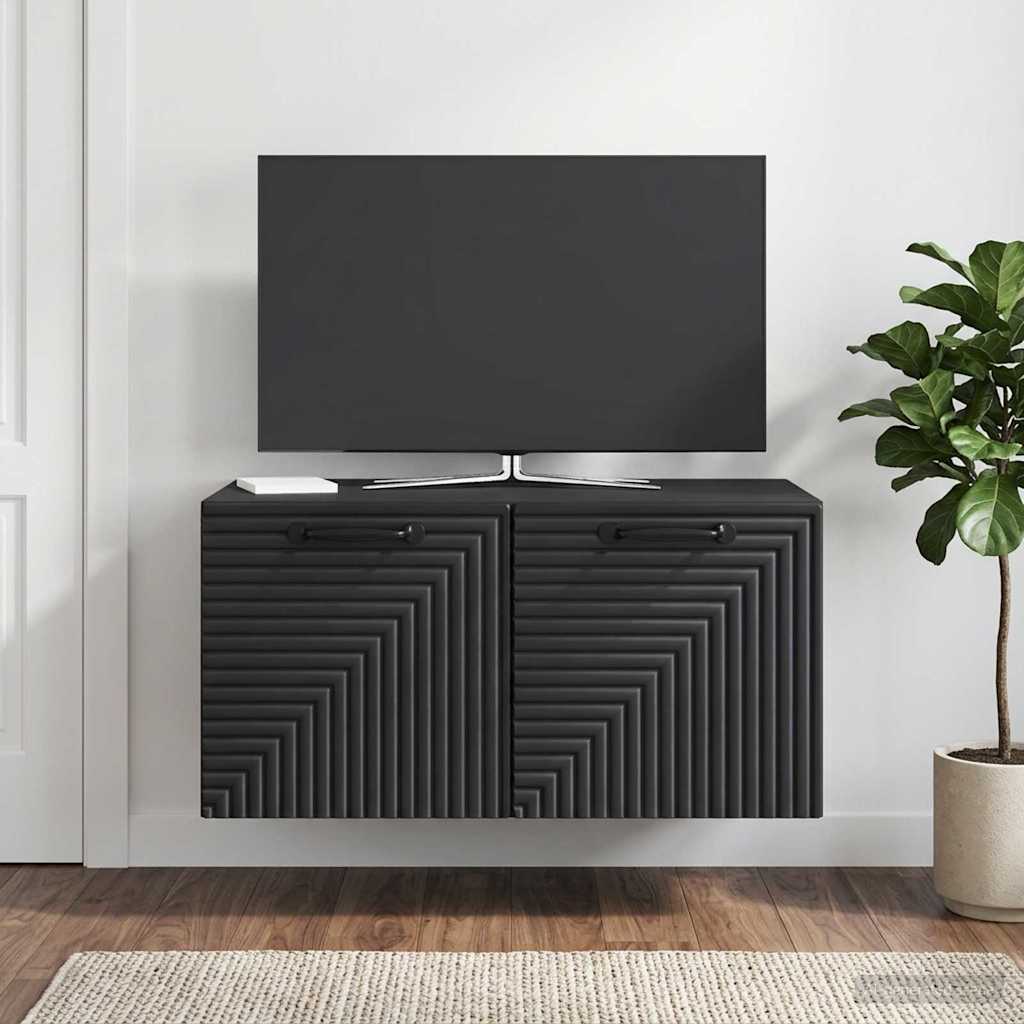 Mobile Porta TV da Muro Nero 59,5 x 41 x 30 cm