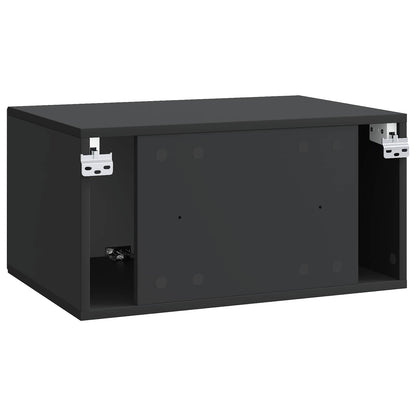 Mobile Porta TV da Muro Nero 59,5 x 41 x 30 cm | homemem39