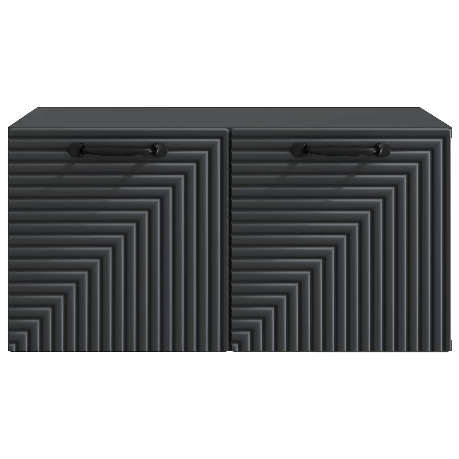 Mobile Porta TV da Muro Nero 59,5 x 41 x 30 cm | homemem39