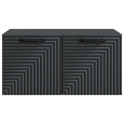 Mobile Porta TV da Muro Nero 59,5 x 41 x 30 cm | homemem39