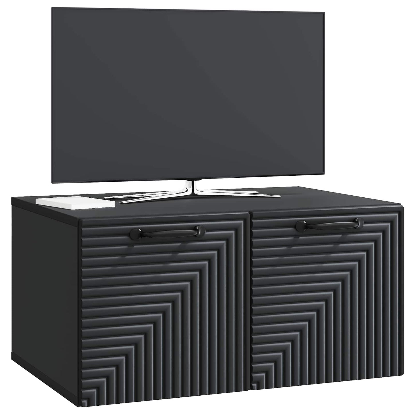 Mobile Porta TV da Muro Nero 59,5 x 41 x 30 cm