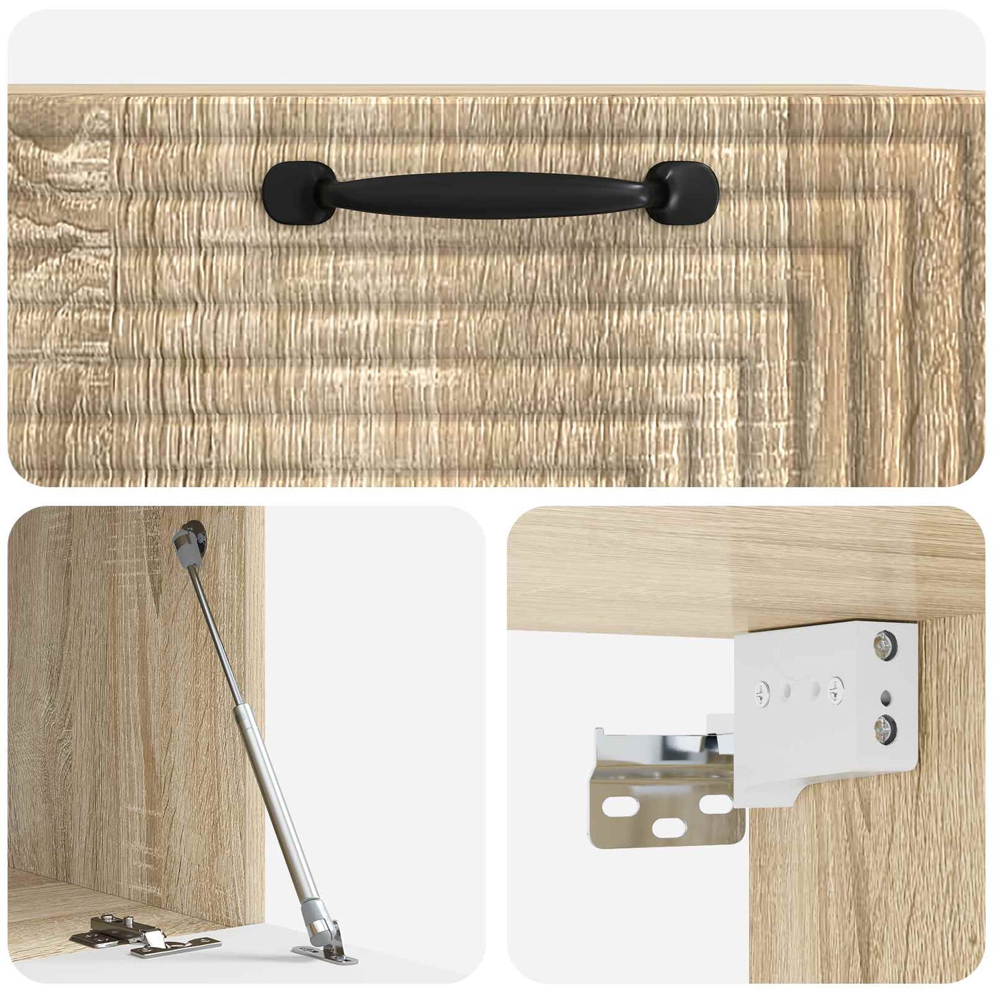Mobile Porta TV da Muro Rovere Sonoma 59,5 x 41 x 30 cm