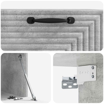Mobile Porta TV da Muro Grigio Cemento 59,5 x 41 x 30 cm | homemem39